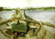 Anders Zorn kyrkfard oil